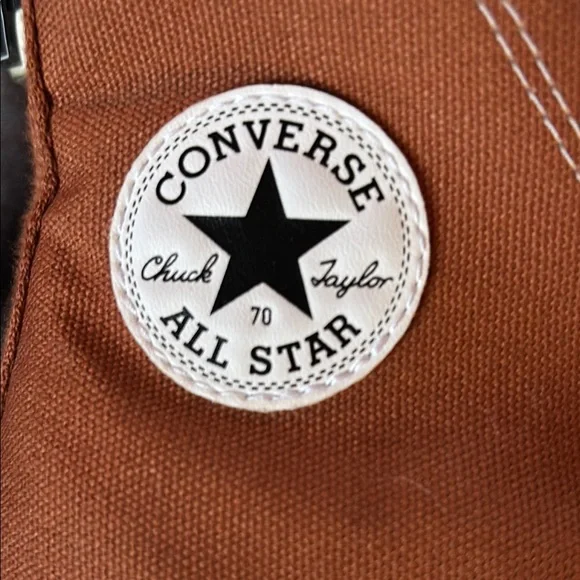 Converse High Top Sneakers - Rust and White - Picture 2 of 3